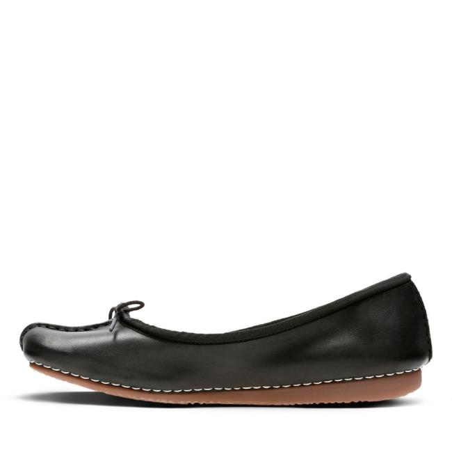 Women's Clarks Freckle Ice Black Shoes Black | CLK379TLK