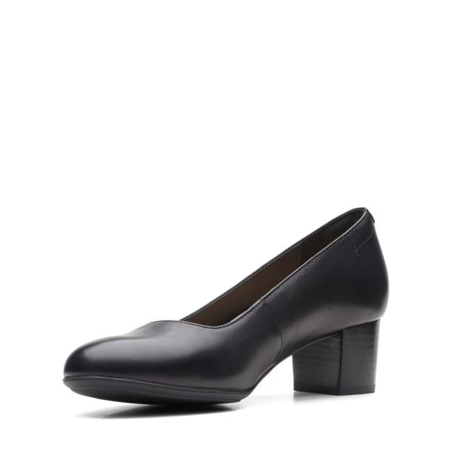 Women's Clarks Linnae Pump Heels Shoes Black | CLK812ZEA