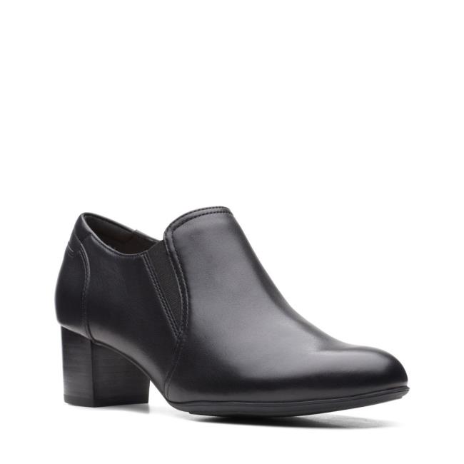 Women's Clarks Linnae Way Black Shoes Black | CLK807TAM