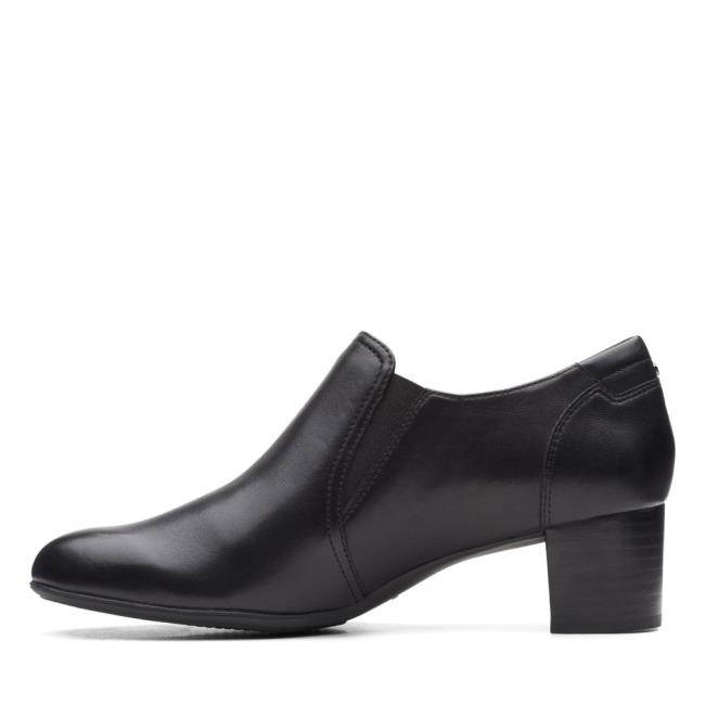 Women's Clarks Linnae Way Black Shoes Black | CLK807TAM