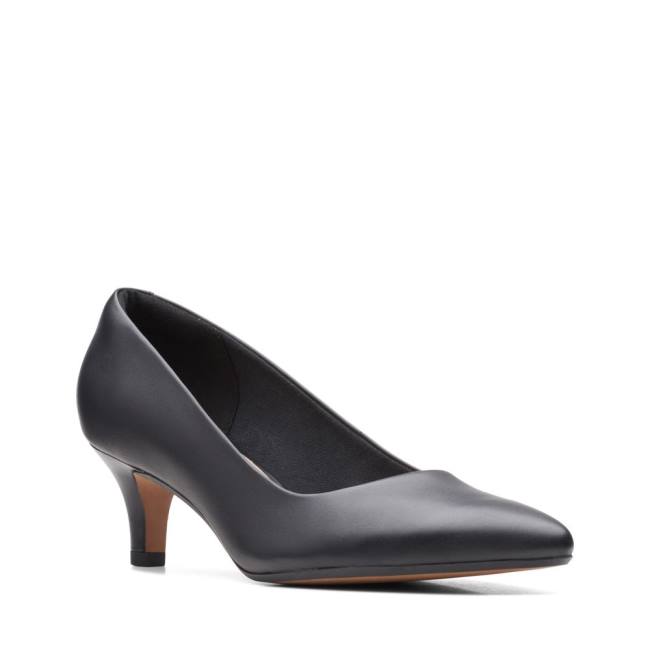 Women's Clarks Linvale Jerica Heels Shoes Black | CLK617XBW