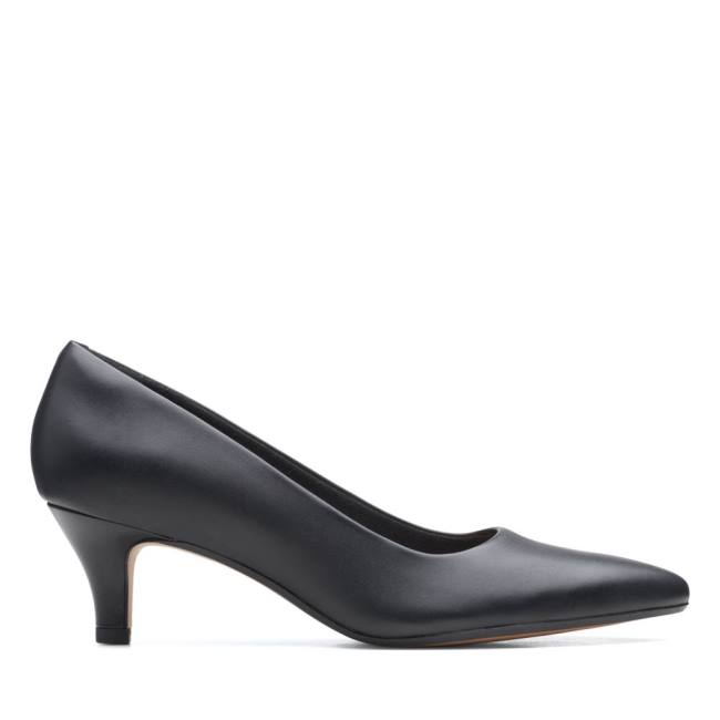 Women's Clarks Linvale Jerica Heels Shoes Black | CLK617XBW