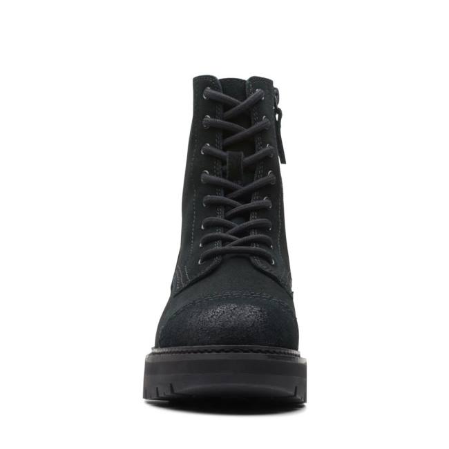 Women's Clarks Orianna Cap Ankle Boots Black | CLK704EWO