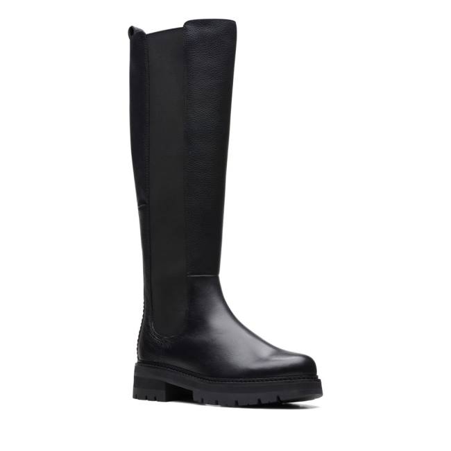 Women's Clarks Orianna Long Knee-high Boots Black | CLK102FYP