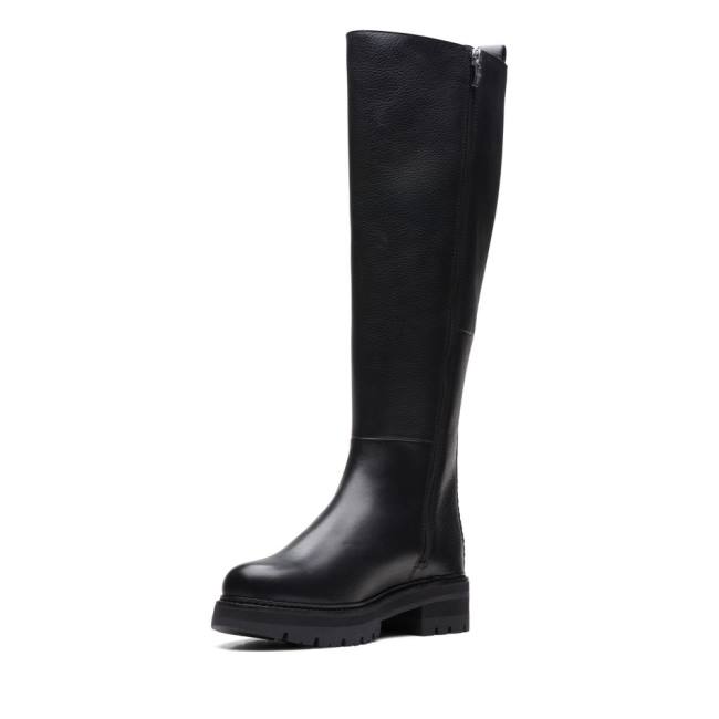 Women's Clarks Orianna Long Knee-high Boots Black | CLK102FYP