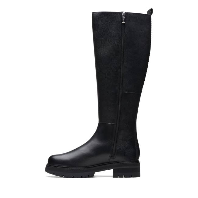 Women's Clarks Orianna Long Knee-high Boots Black | CLK102FYP