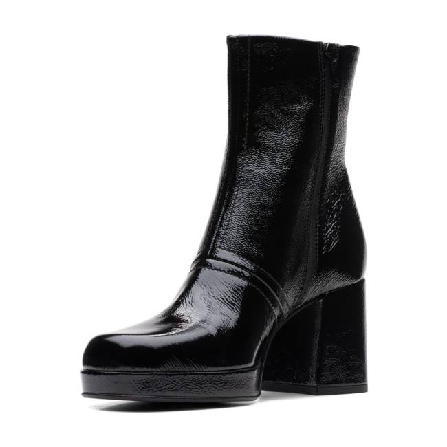 Women's Clarks Pique Zip Ankle Boots Black | CLK729MTP