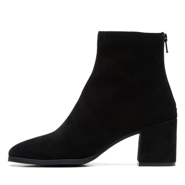 Women's Clarks Seren Zip Ankle Boots Black | CLK178EZL