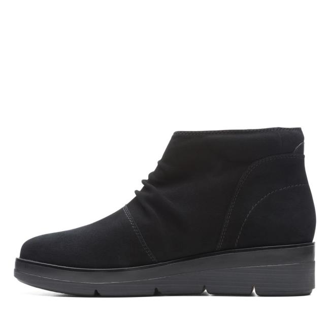 Women's Clarks Shaylin Up Ankle Boots Black | CLK943EPL