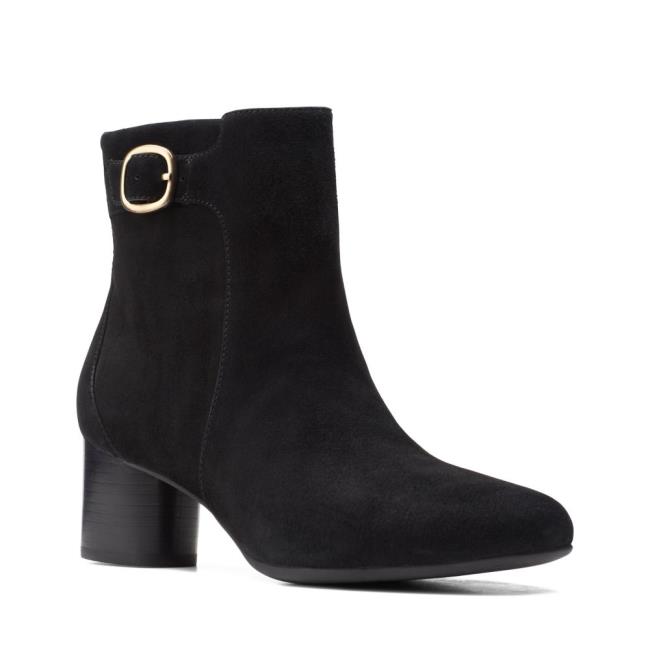 Women's Clarks Un Cosmo Vibe Ankle Boots Black | CLK058WEI