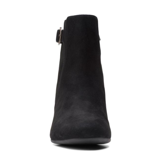 Women's Clarks Un Cosmo Vibe Heeled Boots Black | CLK507AOW