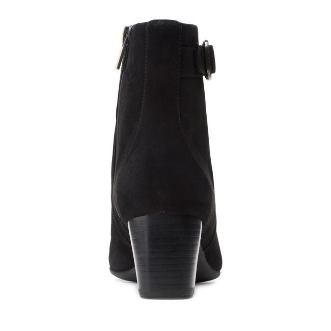 Women's Clarks Un Cosmo Vibe Heeled Boots Black | CLK507AOW