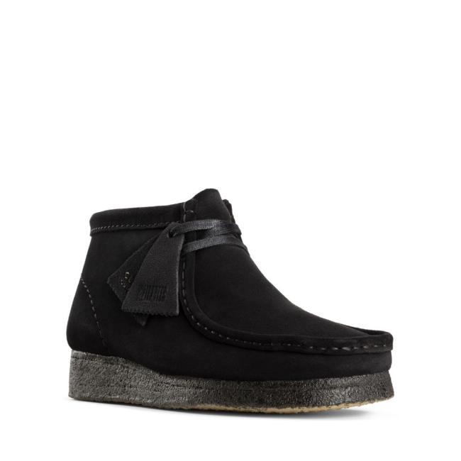 Women's Clarks Wallabee Boot Ankle Boots Black | CLK937BNP