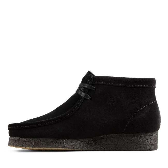 Women's Clarks Wallabee Boot Ankle Boots Black | CLK937BNP